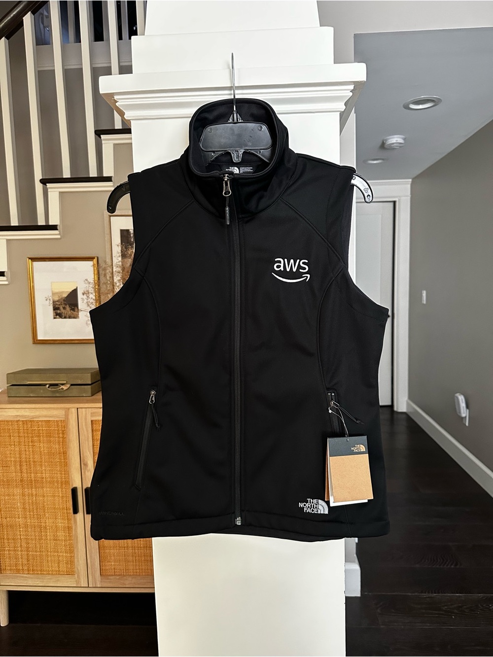 The North Face AWS Black Ridgewall Soft Shell Vest - Women’s size M